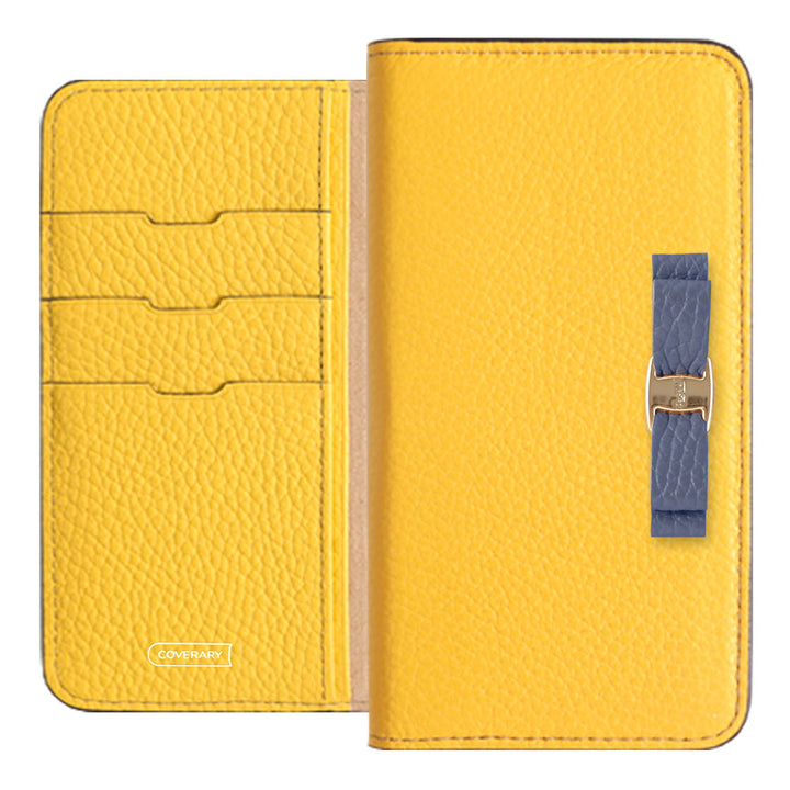 Genuine leather 32 colors Italian shrink leather simple ribbon decoration notebook-style case Google Pixel series