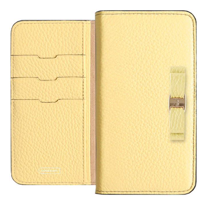 Genuine leather 32 colors Italian shrink leather simple ribbon decoration notebook-style case Google Pixel series