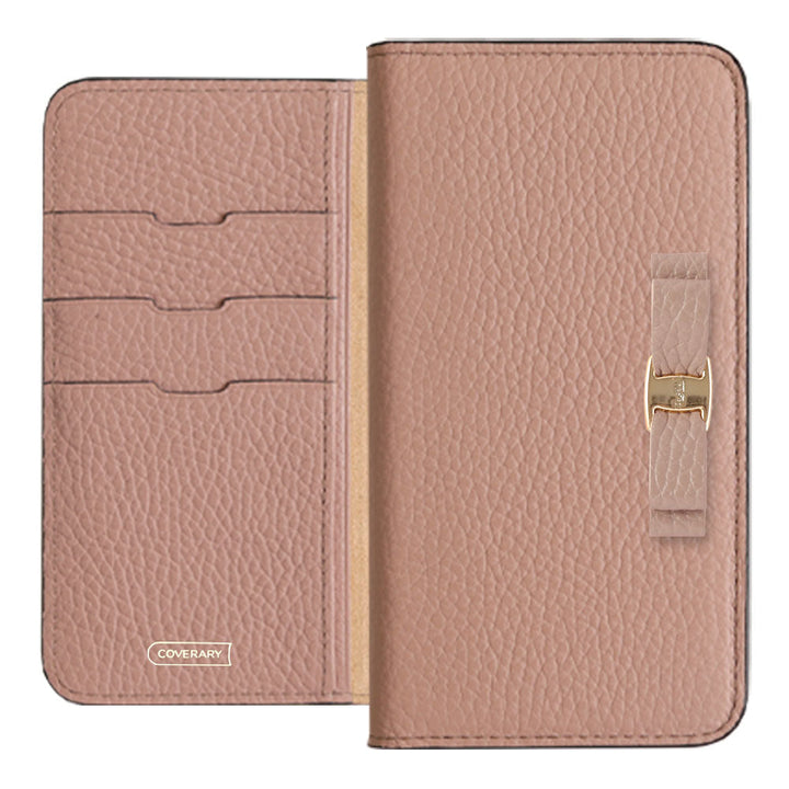 Genuine leather 32 colors Italian shrink leather simple ribbon decoration notebook-style case Google Pixel series