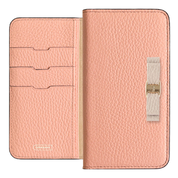 Genuine leather 32 colors Italian shrink leather simple ribbon decoration notebook-style case Google Pixel series