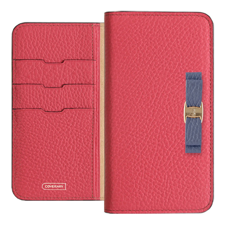 Genuine leather 32 colors Italian shrink leather simple ribbon decoration notebook-style case Google Pixel series