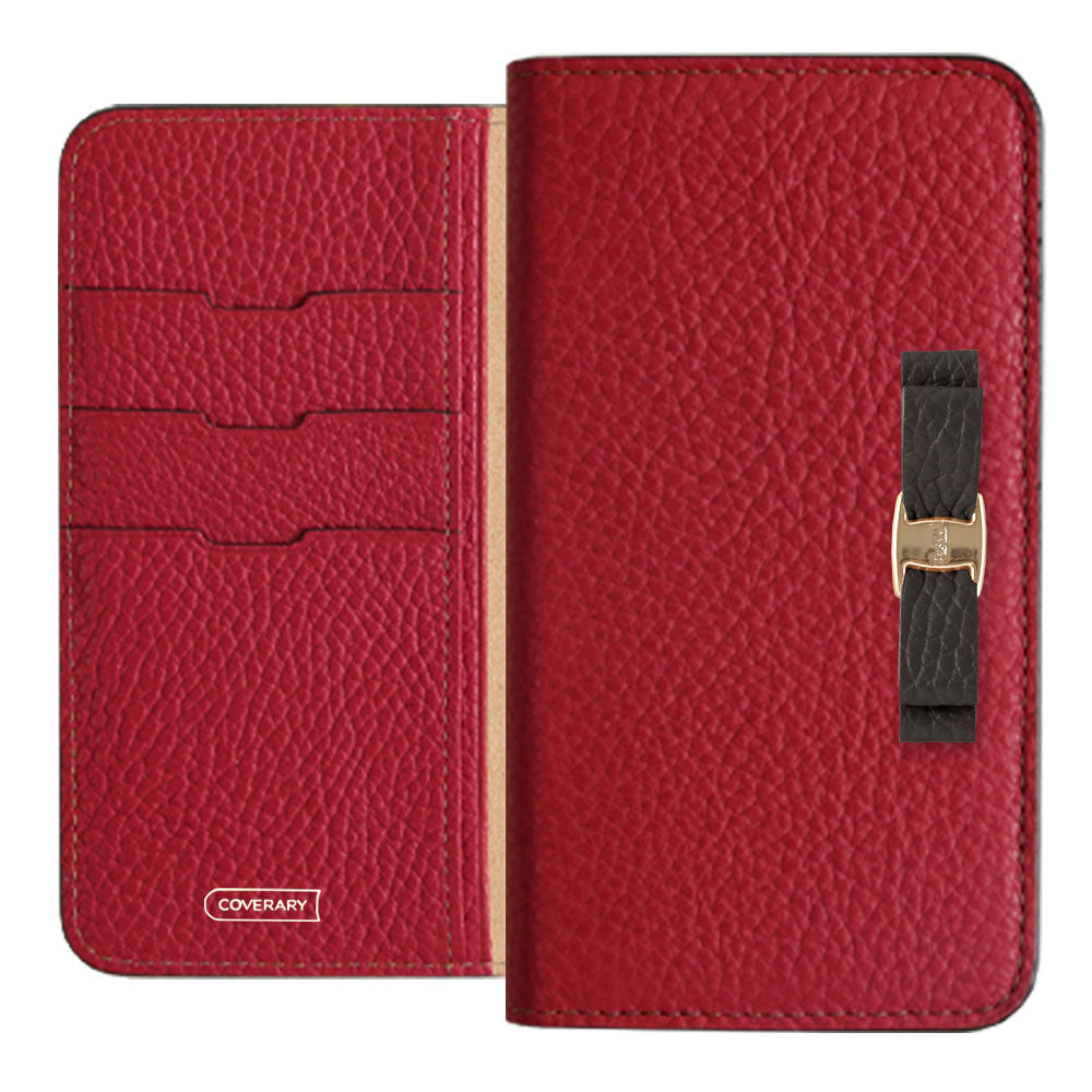 Genuine leather 32 colors Italian shrink leather simple ribbon decoration notebook-style case Google Pixel series