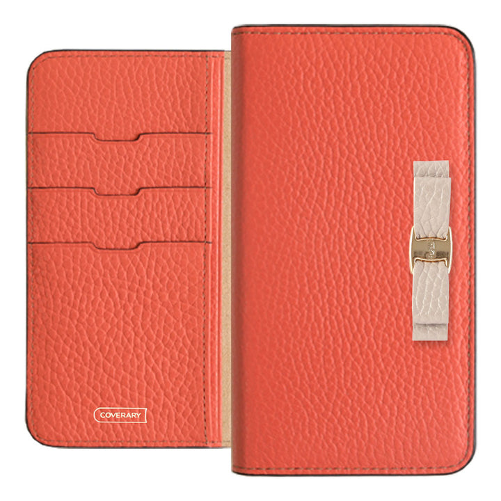 Genuine leather 32 colors Italian shrink leather simple ribbon decoration notebook-style case Google Pixel series