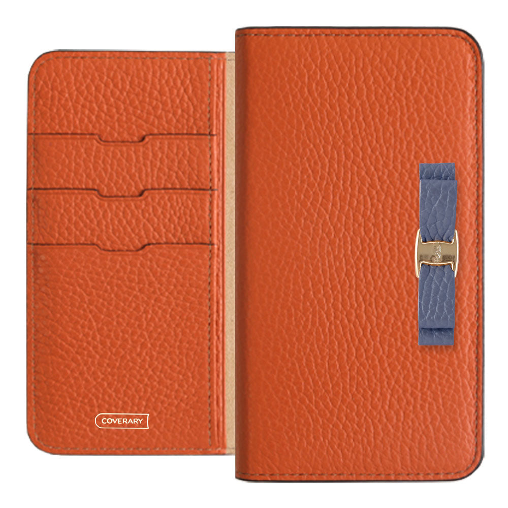 Genuine leather 32 colors Italian shrink leather simple ribbon decoration notebook-style case Google Pixel series