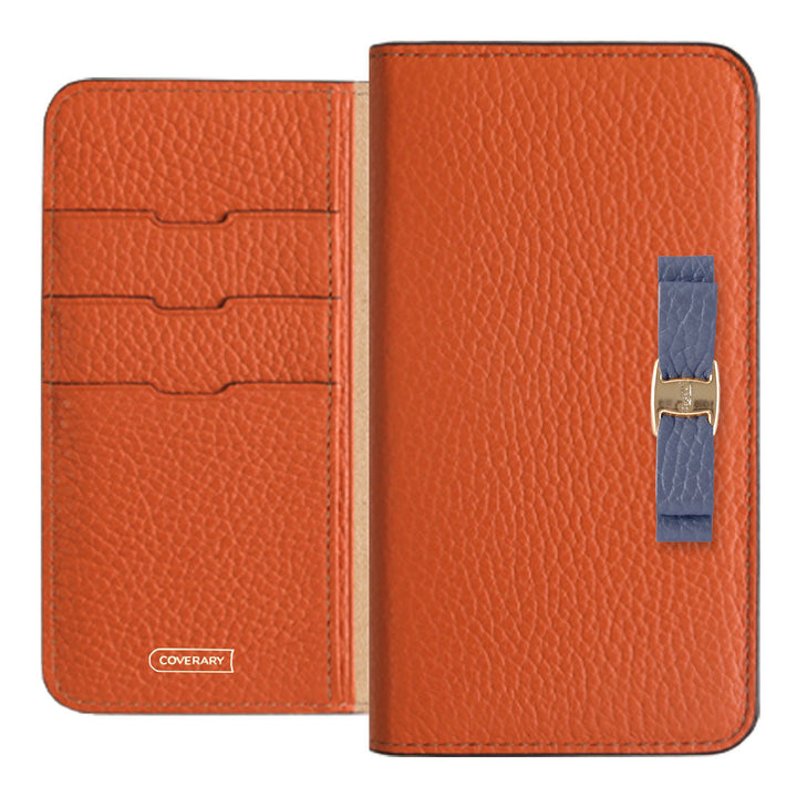 Genuine leather 32 colors Italian shrink leather simple ribbon decoration notebook-style case Google Pixel series