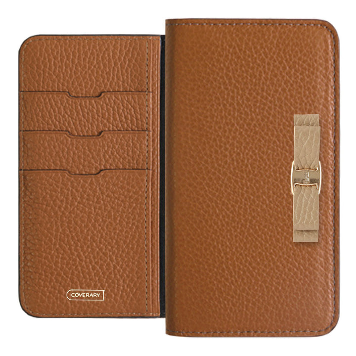 Genuine leather 32 colors Italian shrink leather simple ribbon decoration notebook-style case Google Pixel series