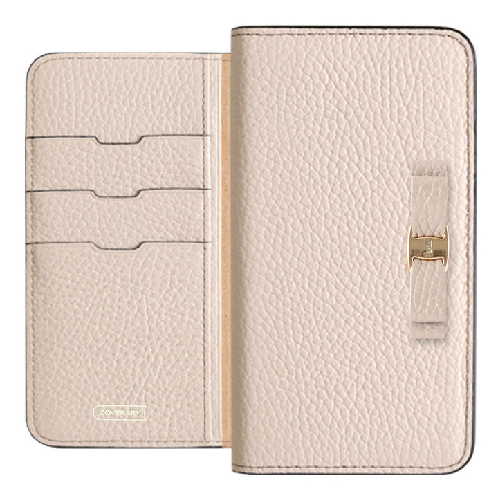 Genuine leather 32 colors Italian shrink leather simple ribbon decoration notebook-style case Google Pixel series