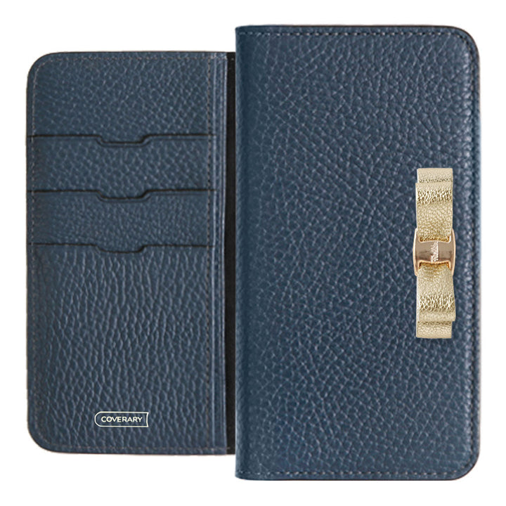 Genuine leather 32 colors Italian shrink leather foil leather ribbon decoration notebook-style case AQUOS series