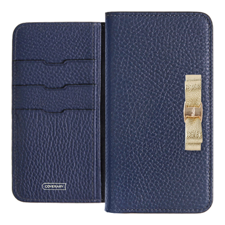 Genuine leather 32 colors Italian shrink leather foil leather ribbon decoration notebook-style case AQUOS series