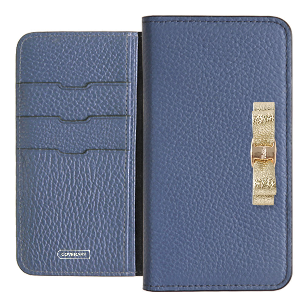 Genuine leather 32 colors Italian shrink leather foil leather ribbon decoration notebook-style case AQUOS series