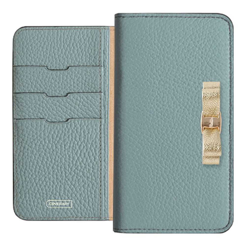 Genuine leather 32 colors Italian shrink leather foil leather ribbon decoration notebook-style case iPhone series