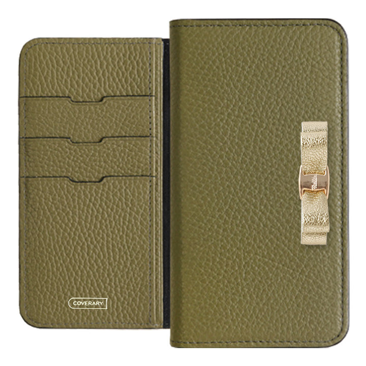 Genuine leather 32 colors Italian shrink leather foil leather ribbon decoration notebook-style case AQUOS series