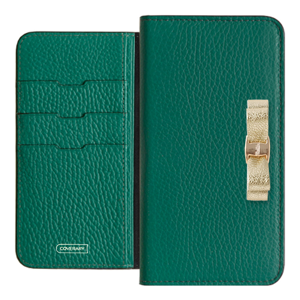 Genuine leather 32 colors Italian shrink leather foil leather ribbon decoration notebook-style case AQUOS series