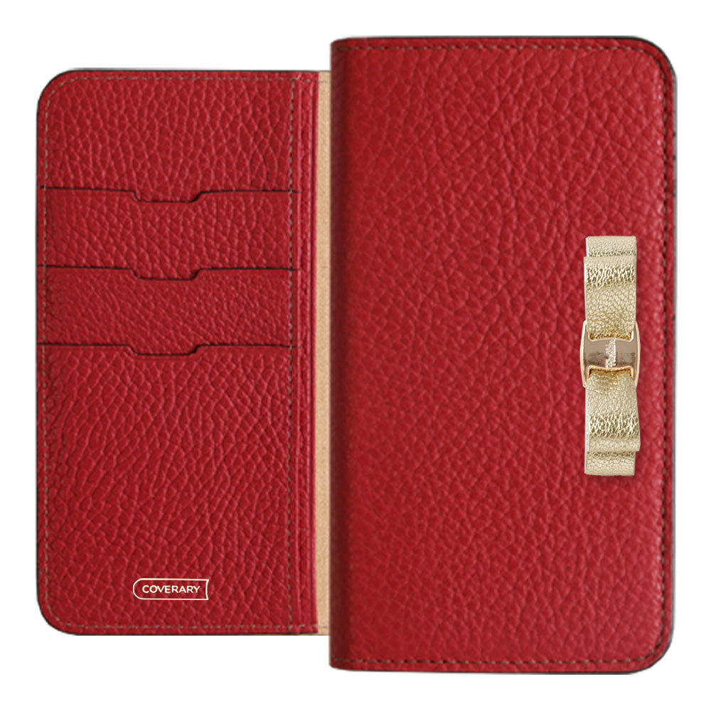 Genuine leather 32 colors Italian shrink leather foil leather ribbon decoration notebook-style case iPhone series