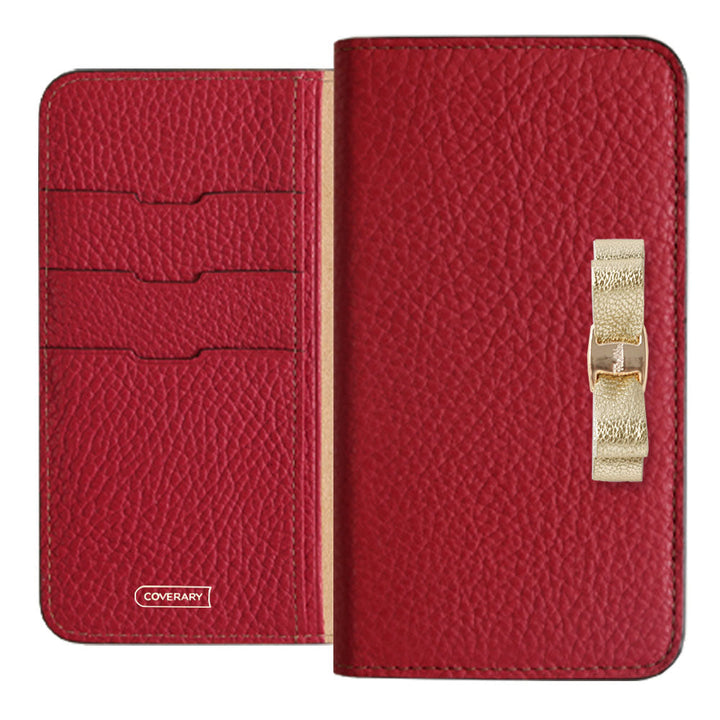 Genuine leather 32 colors Italian shrink leather foil leather ribbon decoration notebook-style case AQUOS series