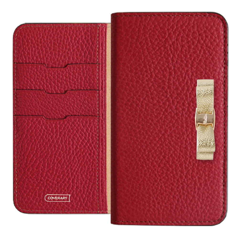 Genuine leather 32 colors Italian shrink leather foil leather ribbon decoration notebook-style case iPhone series