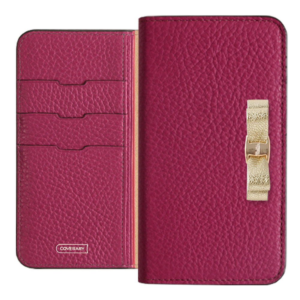Genuine leather 32 colors Italian shrink leather foil leather ribbon decoration notebook-style case iPhone series
