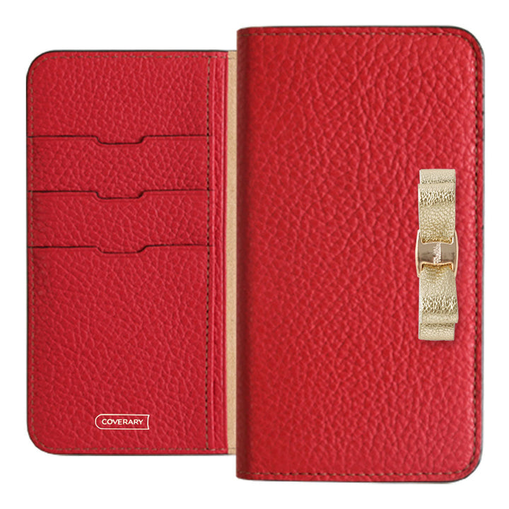 Genuine leather 32 colors Italian shrink leather foil leather ribbon decoration notebook-style case AQUOS series