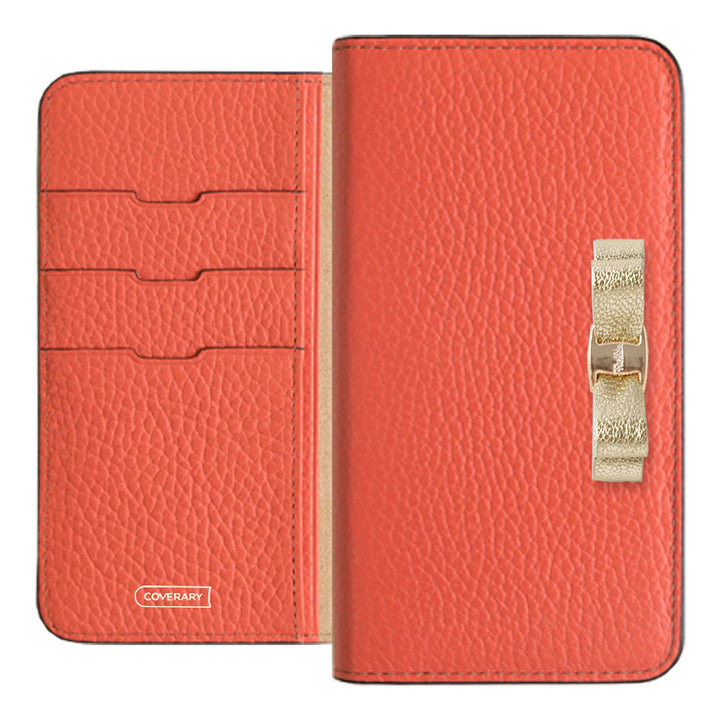 Genuine leather 32 colors Italian shrink leather foil leather ribbon decoration notebook-style case iPhone series