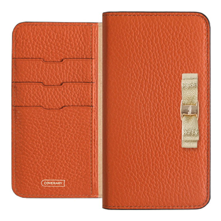 Genuine leather 32 colors Italian shrink leather foil leather ribbon decoration notebook-style case iPhone series