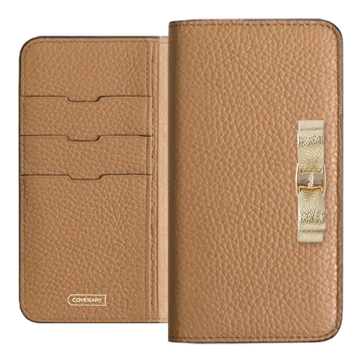 Genuine leather 32 colors Italian shrink leather foil leather ribbon decoration notebook-style case AQUOS series