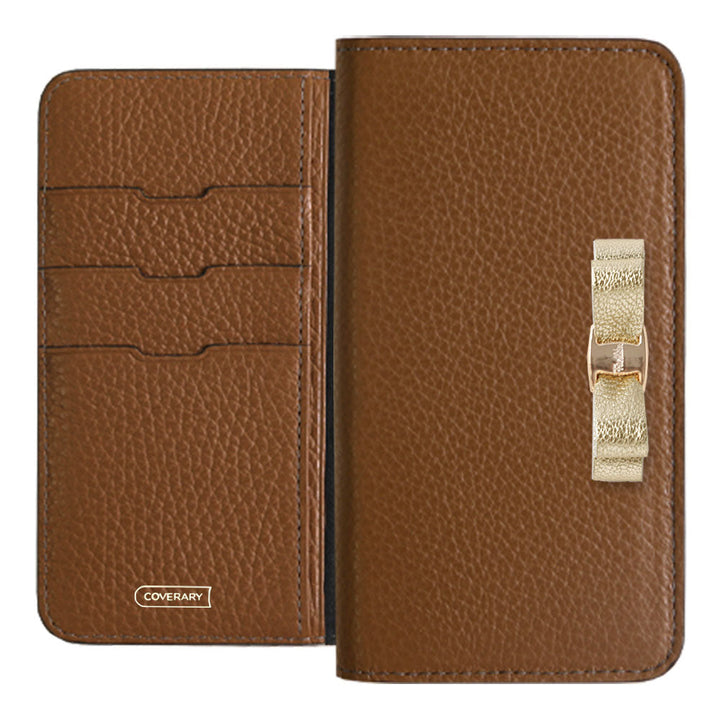 Genuine leather 32 colors Italian shrink leather foil leather ribbon decoration notebook-style case AQUOS series