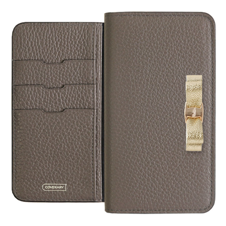 Genuine leather 32 colors Italian shrink leather foil leather ribbon decoration notebook-style case iPhone series