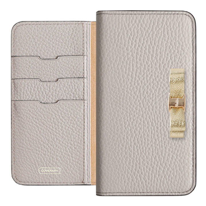 Genuine leather 32 colors Italian shrink leather foil leather ribbon decoration notebook-style case iPhone series