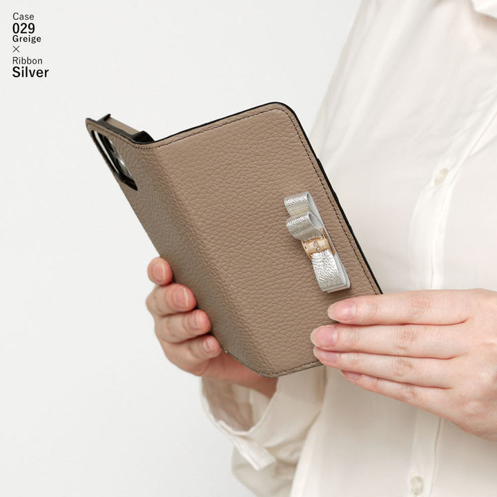 Genuine leather 32 colors Italian shrink leather foil leather ribbon decoration notebook-style case AQUOS series