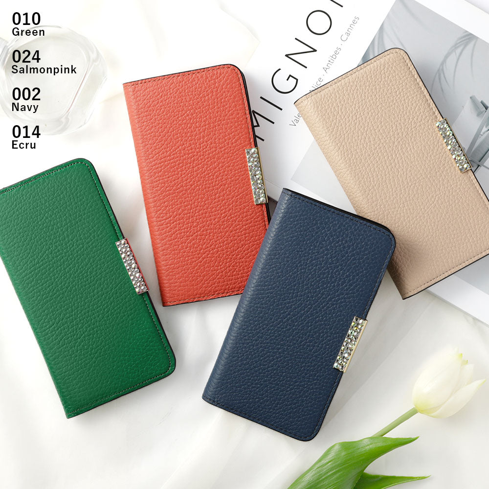 Cuir véritable 32 couleurs cuir italien grainé cadre pierre décor étui portefeuille série Xperia