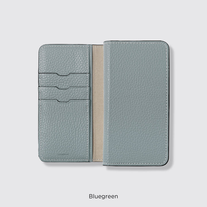 MagSafe-compatible smartphone case, genuine leather folio case, compatible with all models, 32 colors, Italian shrink leather, AQUOS series