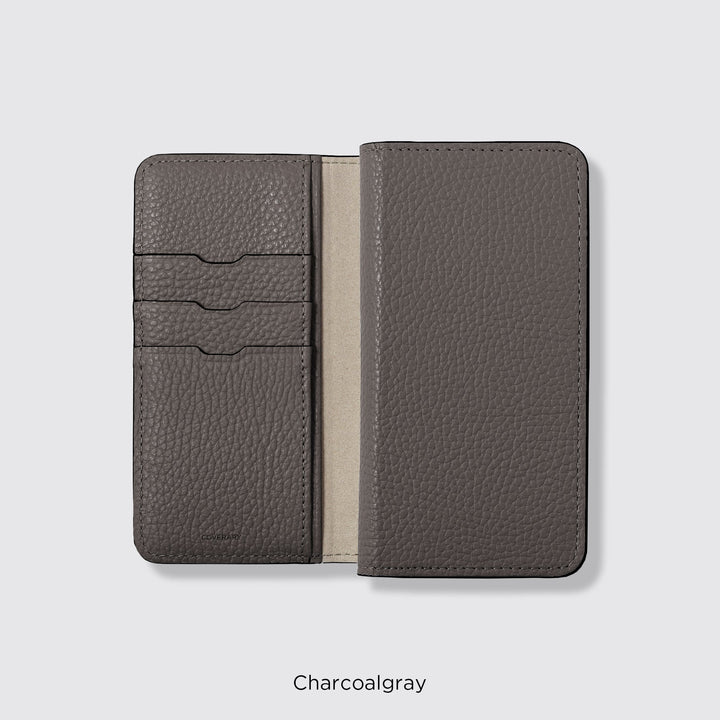Étui pour téléphone compatible MagSafe, en cuir véritable, type portefeuille, compatible avec tous les modèles, 32 couleurs, cuir italien grainé, série Google Pixel