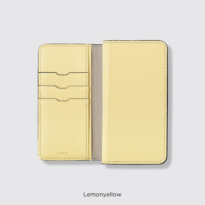 Étui pour téléphone compatible MagSafe, étui portefeuille en cuir véritable, compatible avec tous les modèles, 32 couleurs, cuir italien grainé, série iPhone