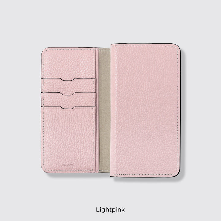 MagSafe-compatible smartphone case, genuine leather folio case, compatible with all models, 32 colors, Italian shrink leather, AQUOS series