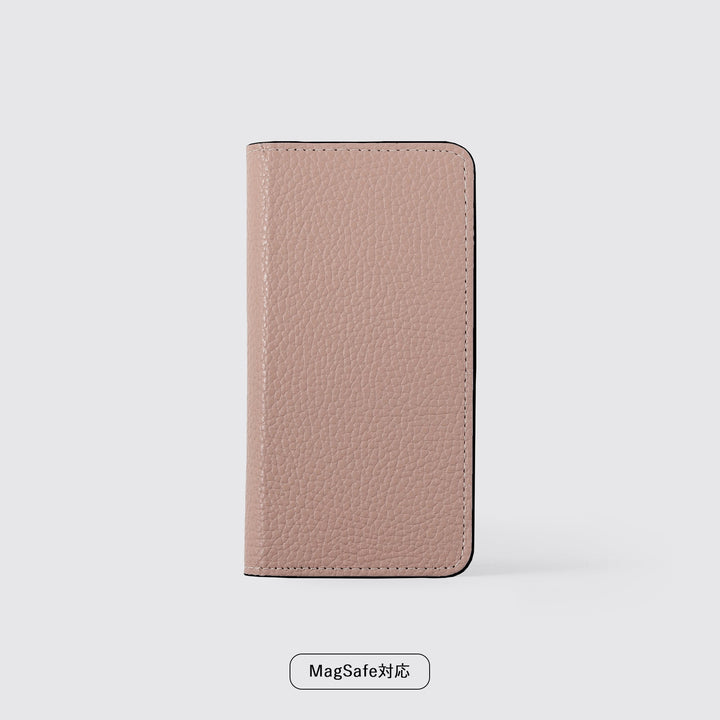 Étui pour téléphone compatible MagSafe, étui portefeuille en cuir véritable, compatible avec tous les modèles, 32 couleurs, cuir italien grainé, série iPhone