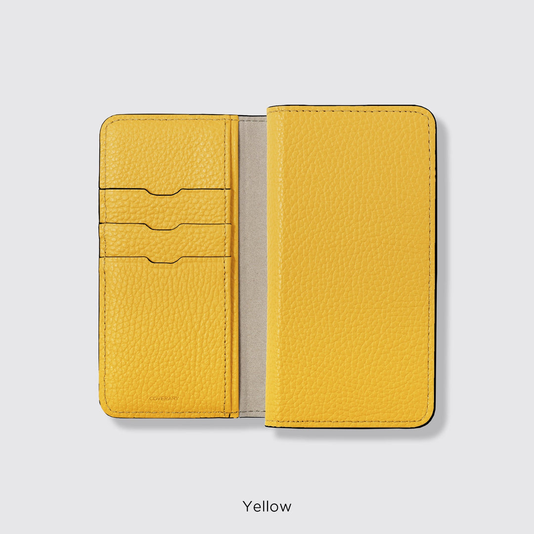MagSafe-compatible smartphone case, genuine leather folio case, compatible with all models, 32 colors, Italian shrink leather, AQUOS series