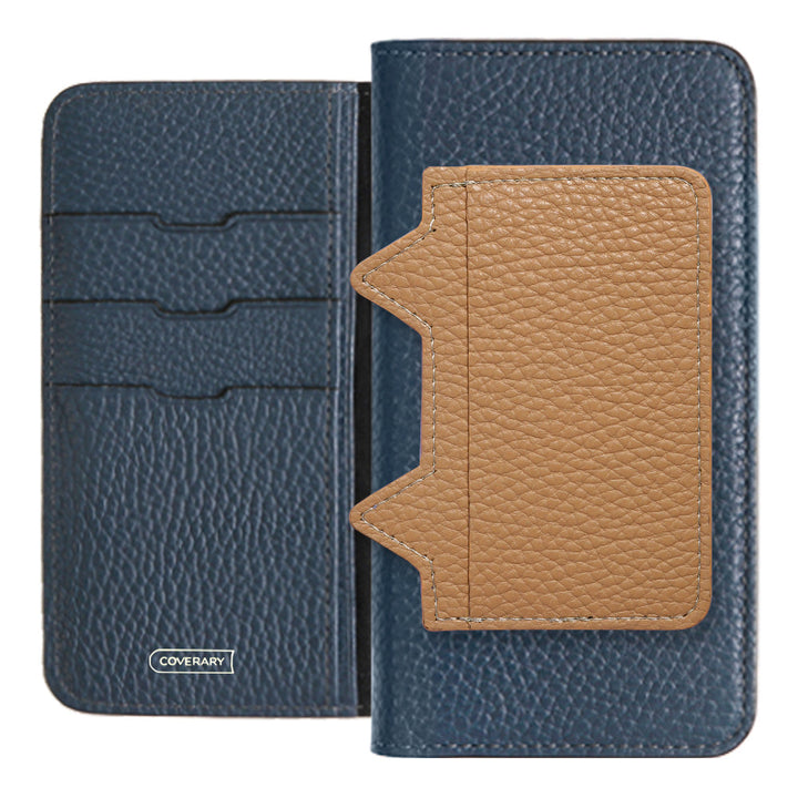 Genuine leather 32 colors Italian shrink leather Cat-shaped pocket with notebook-style case AQUOS series