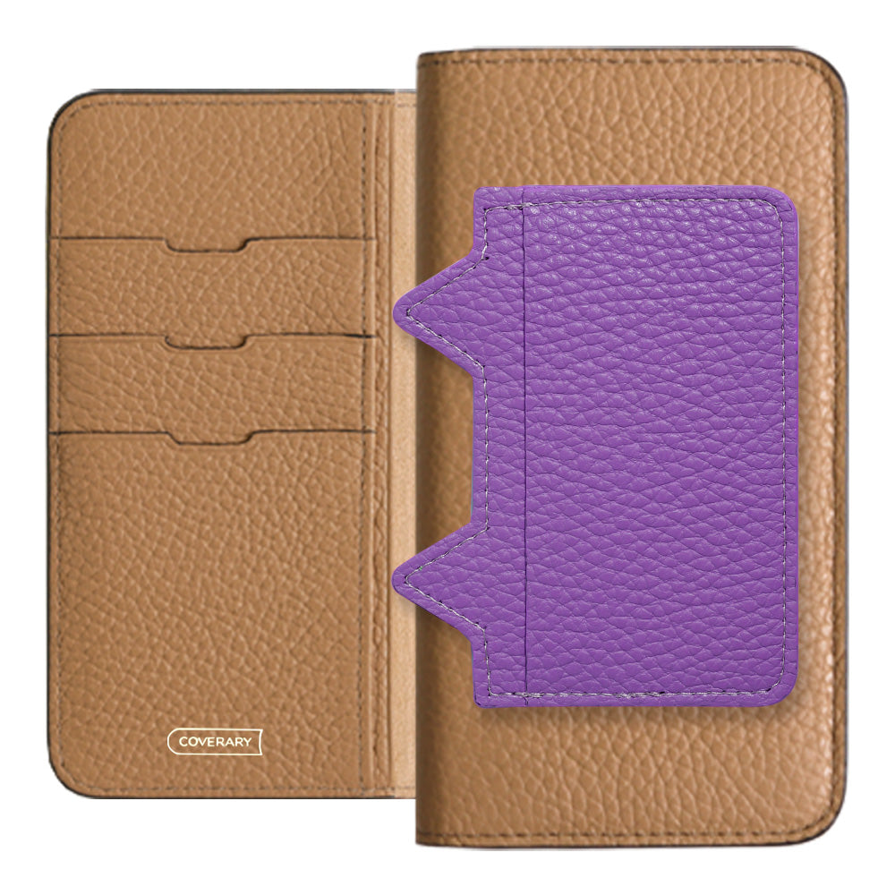 Genuine leather 32 colors Italian shrink leather Cat-shaped pocket with notebook-style case AQUOS series