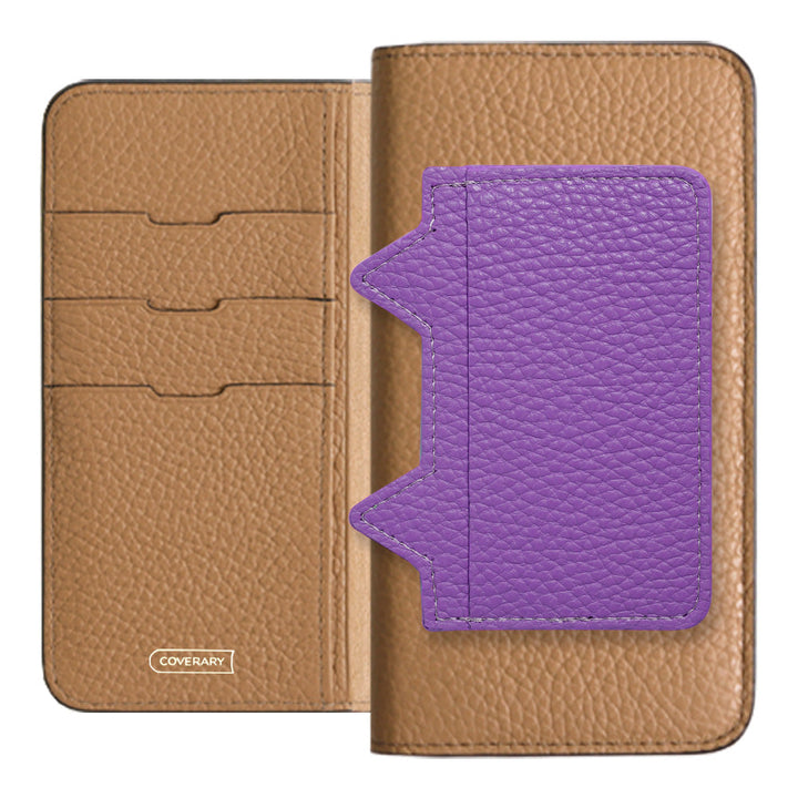Genuine leather 32 colors Italian shrink leather Cat-shaped pocket with notebook-style case AQUOS series