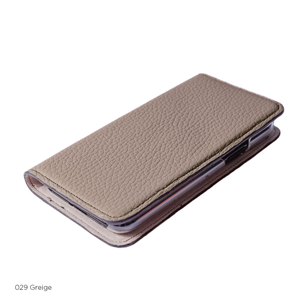 本革 32色 イタリアンシュリンクレザー ネコ型ポケット付き 手帳型ケース Xperiaシリーズ