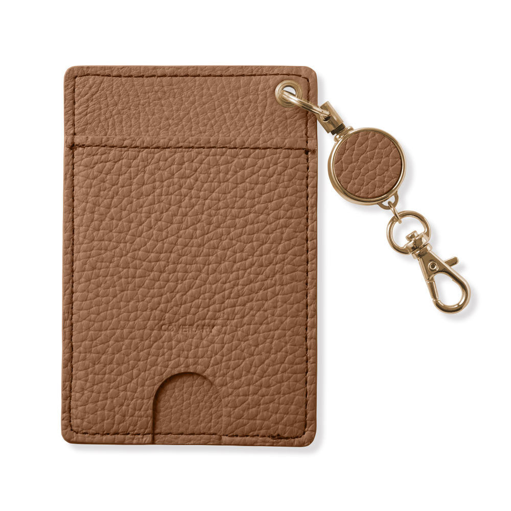 本革 32色 イタリアンシュリンクレザー リール付きパスケース – COVERARY