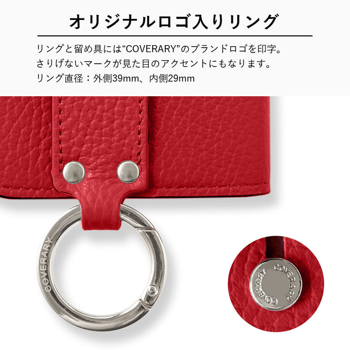 Étui portefeuille en cuir véritable 32 couleurs cuir italien grainé avec ceinture à main (avec ceinture) pour la série Xperia