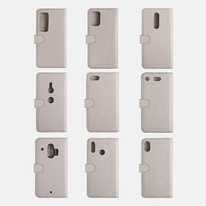 Genuine leather 32 colors Italian shrink leather shoulder strap included flower motif notebook-style case (with belt) Google Pixel series