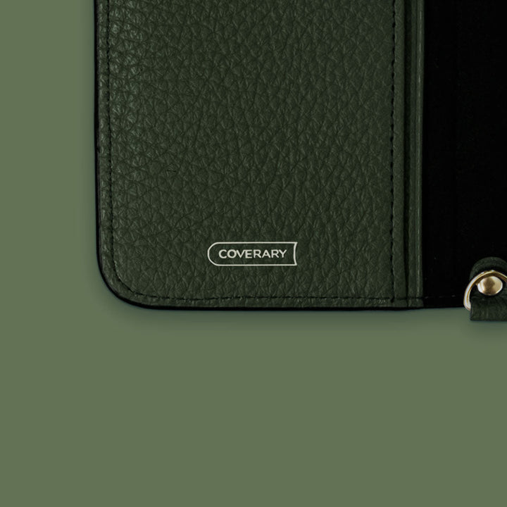 Genuine leather 32 colors Italian shrink leather shoulder strap included flower motif notebook-style case (with belt) Xperia series