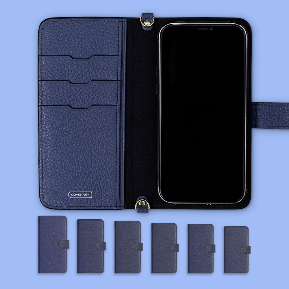 Genuine leather 32 colors Italian shrink leather hand strap & shoulder strap included notebook-style case (with belt) Xperia series