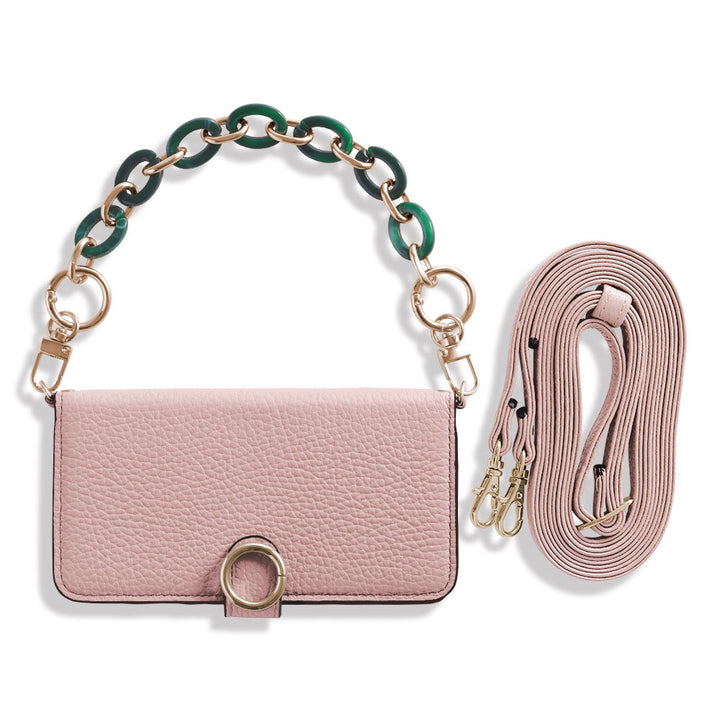 Genuine leather 32 colors Italian shrink leather hand strap & shoulder strap included notebook-style case (with belt) AQUOS series