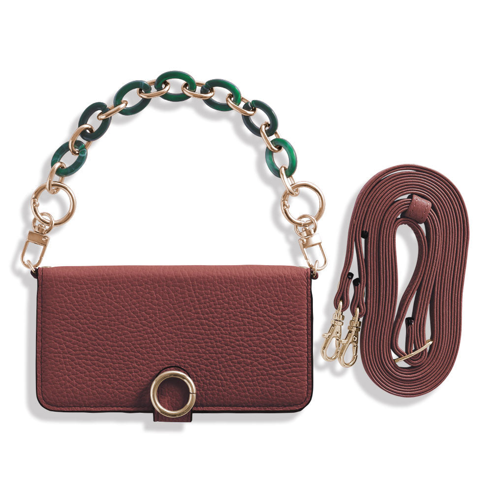 Genuine leather 32 colors Italian shrink leather hand strap & shoulder strap included notebook-style case (with belt) Xperia series