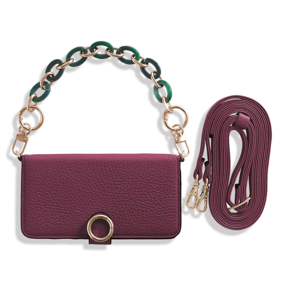 Genuine leather 32 colors Italian shrink leather hand strap & shoulder strap included notebook-style case (with belt) Xperia series