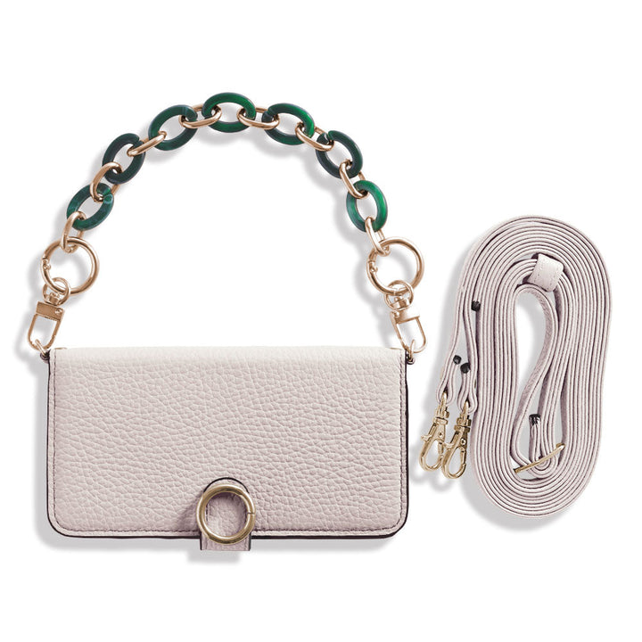 Genuine leather 32 colors Italian shrink leather hand strap & shoulder strap included notebook-style case (with belt) AQUOS series