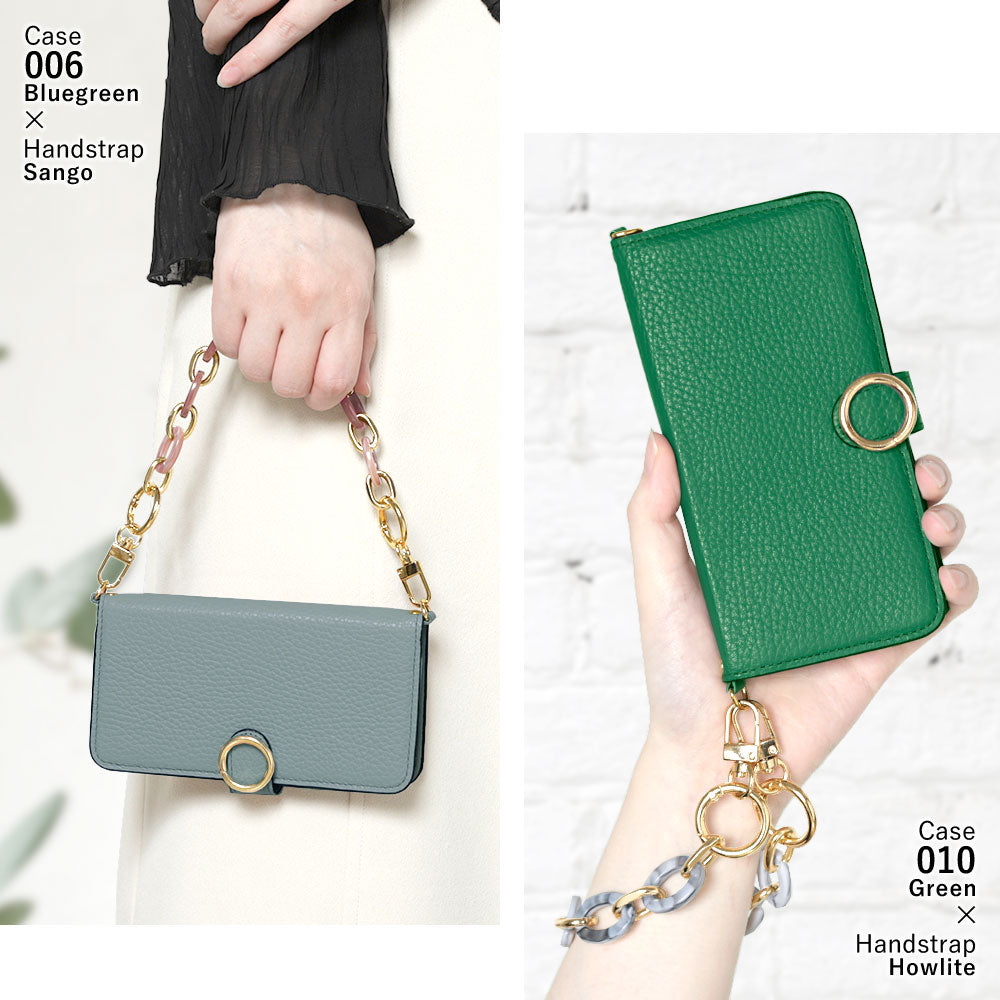 Genuine leather 32 colors Italian shrink leather hand strap & shoulder strap included notebook-style case (with belt) Google Pixel series